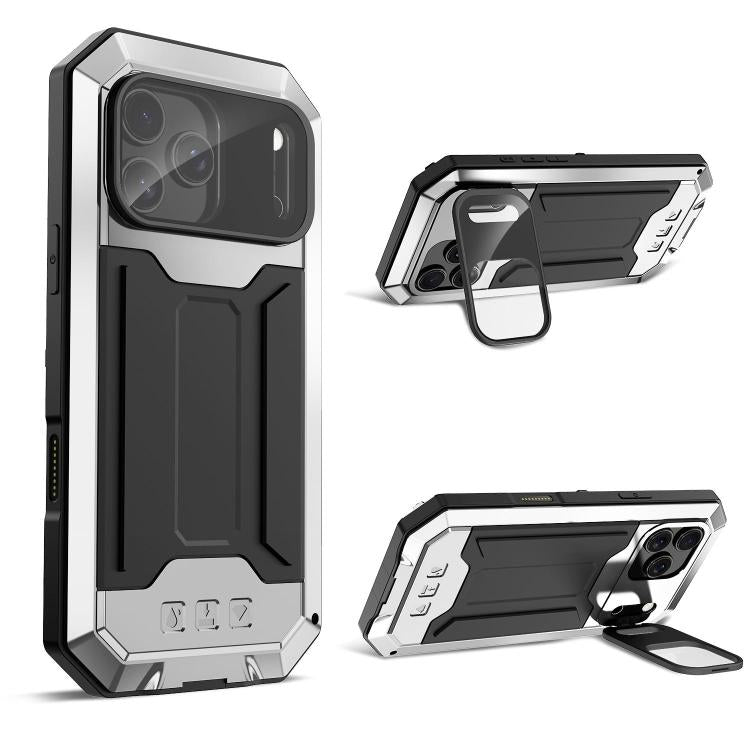 R-JUST Sliding Camera IP54 Life Waterproof Holder Phone Case, For iPhone 18 Pro, For iPhone 18 Pro Max, For iPhone 17e / 16e, For iPhone 17 Pro Max, For iPhone 17 Pro, For iPhone 17