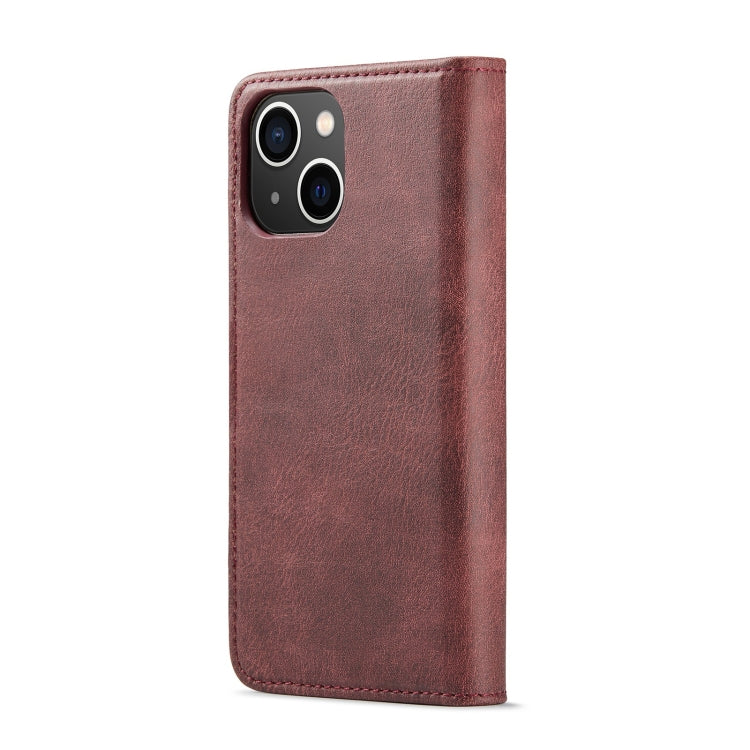 DG.MING Crazy Horse Texture Detachable Magnetic Leather Phone Case