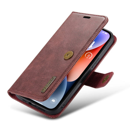 DG.MING Crazy Horse Texture Detachable Magnetic Leather Phone Case