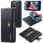 DG.MING Crazy Horse Texture Detachable Magnetic Leather Phone Case