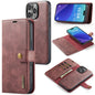 DG.MING Crazy Horse Texture Detachable Magnetic Leather Phone Case, For iPhone Air, For iPhone 16 Pro Max, For iPhone 16 Pro, For iPhone 16 Plus