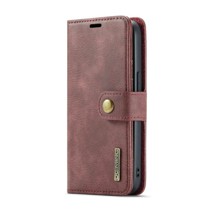 DG.MING Crazy Horse Texture Detachable Magnetic Leather Phone Case