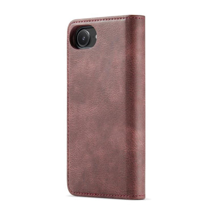 DG.MING Crazy Horse Texture Detachable Magnetic Leather Phone Case