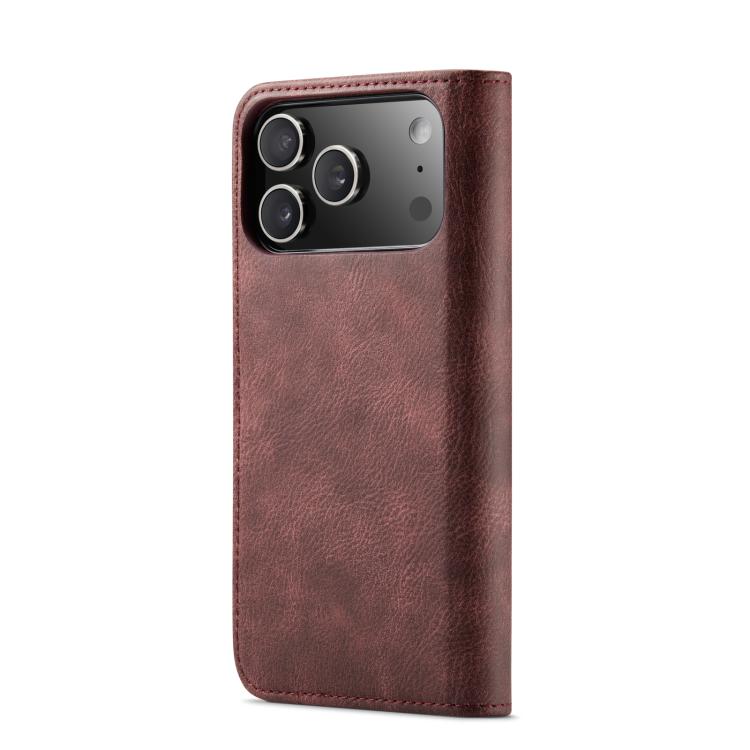 DG.MING Crazy Horse Texture Detachable Magnetic Leather Phone Case