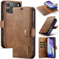 DG.MING Crazy Horse Texture Detachable Magnetic Leather Phone Case