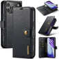DG.MING Crazy Horse Texture Detachable Magnetic Leather Phone Case