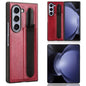 Vintage Texture Phone Case with Pen Slot, For Samsung Galaxy Z Fold6, For Samsung Galaxy Z Fold5