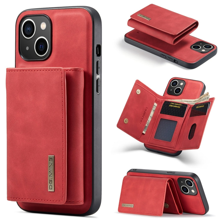 DG.MING M1 Series 3-Fold Multi Card Wallet Leather Phone Case, For iPhone 16, For iPhone 15 Pro Max, For iPhone 15 Pro, For iPhone 15 Plus