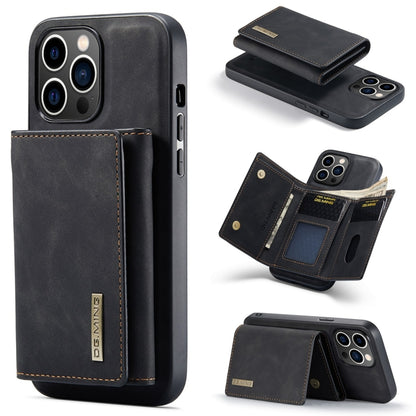 DG.MING M1 Series 3-Fold Multi Card Wallet Leather Phone Case, For iPhone 16, For iPhone 15 Pro Max, For iPhone 15 Pro, For iPhone 15 Plus