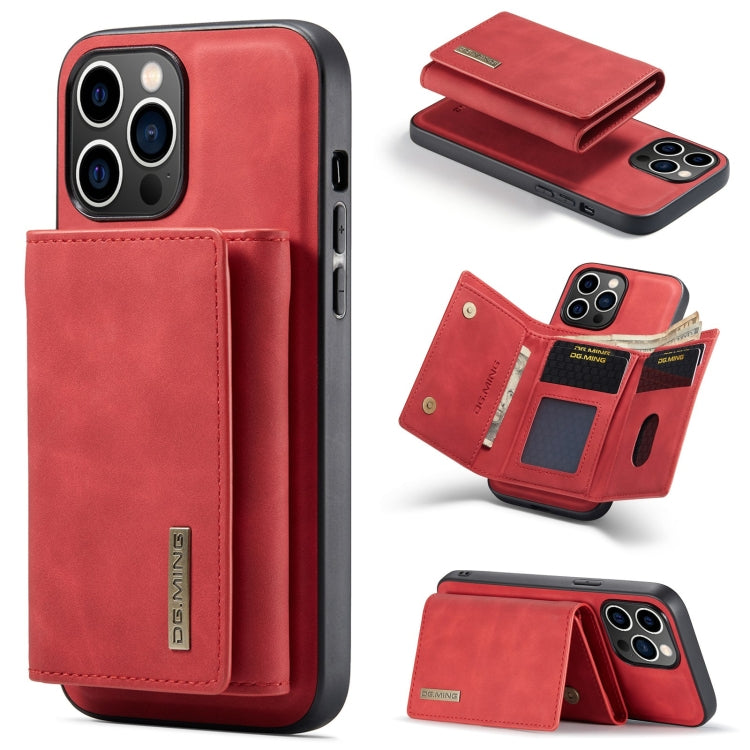 DG.MING M1 Series 3-Fold Multi Card Wallet Leather Phone Case, For iPhone 16, For iPhone 15 Pro Max, For iPhone 15 Pro, For iPhone 15 Plus