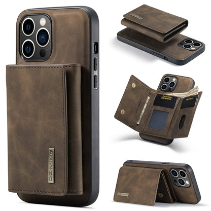 DG.MING M1 Series 3-Fold Multi Card Wallet Leather Phone Case, For iPhone 16, For iPhone 15 Pro Max, For iPhone 15 Pro, For iPhone 15 Plus