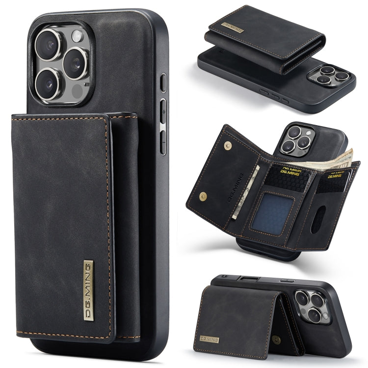 DG.MING M1 Series 3-Fold Multi Card Wallet Leather Phone Case, For iPhone Air, For iPhone 16 Pro Max, For iPhone 16 Pro, For iPhone 16 Plus
