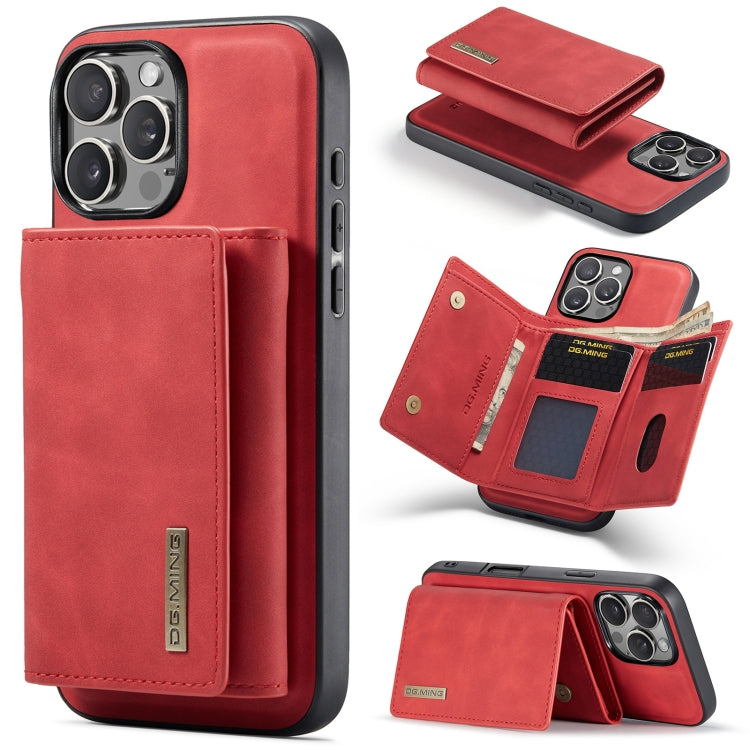 DG.MING M1 Series 3-Fold Multi Card Wallet Leather Phone Case, For iPhone Air, For iPhone 16 Pro Max, For iPhone 16 Pro, For iPhone 16 Plus