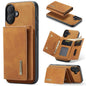 DG.MING M1 Series 3-Fold Multi Card Wallet Leather Phone Case, For iPhone Air, For iPhone 16 Pro Max, For iPhone 16 Pro, For iPhone 16 Plus