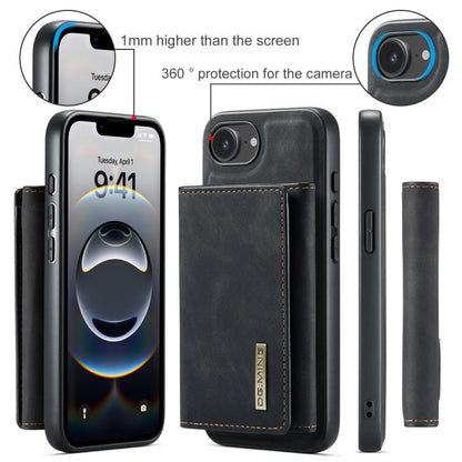 DG.MING M1 Series 3-Fold Multi Card Wallet Leather Phone Case, For iPhone 17e / 16e, For iPhone 17 Pro Max, For iPhone 17 Pro, For iPhone 17