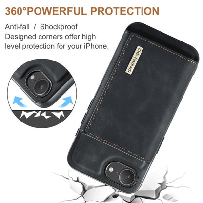 DG.MING M1 Series 3-Fold Multi Card Wallet Leather Phone Case, For iPhone 16e, For iPhone 16 Pro Max, For iPhone 16 Pro, For iPhone 16 Plus