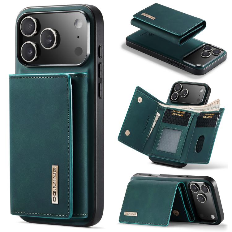 DG.MING M1 Series 3-Fold Multi Card Wallet Leather Phone Case, For iPhone 18 Pro / 17 Pro, For iPhone 18 Pro Max / 17 Pro Max, For iPhone 17e / 16e, For iPhone 17