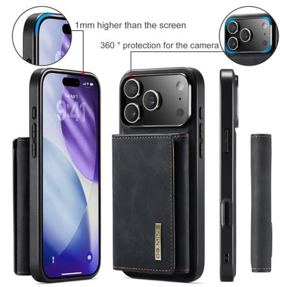 DG.MING M1 Series 3-Fold Multi Card Wallet Leather Phone Case, For iPhone 18 Pro / 17 Pro, For iPhone 18 Pro Max / 17 Pro Max, For iPhone 17e / 16e, For iPhone 17