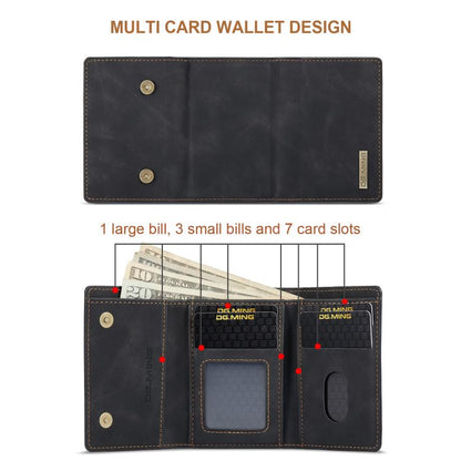 DG.MING M1 Series 3-Fold Multi Card Wallet Leather Phone Case, For iPhone 18 Pro / 17 Pro, For iPhone 18 Pro Max / 17 Pro Max, For iPhone 17e / 16e, For iPhone 17
