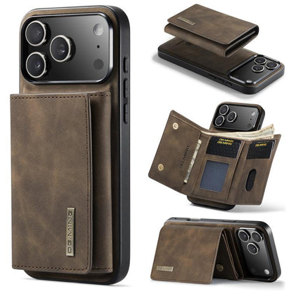 DG.MING M1 Series 3-Fold Multi Card Wallet Leather Phone Case, For iPhone 18 Pro / 17 Pro, For iPhone 18 Pro Max / 17 Pro Max, For iPhone 17e / 16e, For iPhone 17