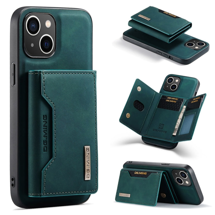 DG.MING M2 Series 3-Fold Card Bag Wallet Leather Phone Case