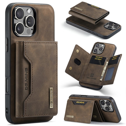DG.MING M2 Series 3-Fold Card Bag Wallet Leather Phone Case