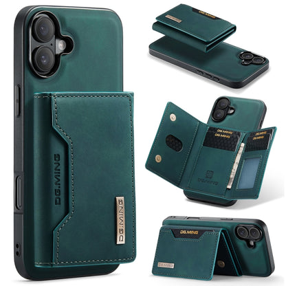 DG.MING M2 Series 3-Fold Card Bag Wallet Leather Phone Case