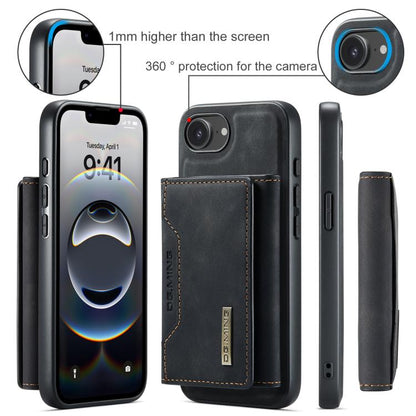 DG.MING M2 Series 3-Fold Card Bag Wallet Leather Phone Case, For iPhone 17e / 16e, For iPhone 17 Pro Max, For iPhone 17 Pro, For iPhone 17