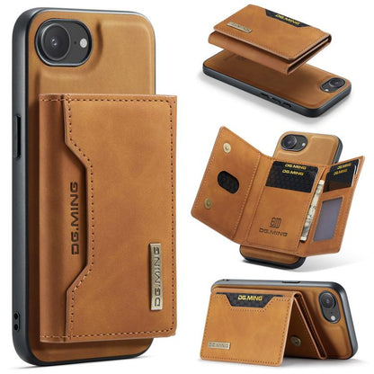 DG.MING M2 Series 3-Fold Card Bag Wallet Leather Phone Case, For iPhone 18 Pro / 17 Pro, For iPhone 18 Pro Max / 17 Pro Max, For iPhone 17e / 16e, For iPhone 17