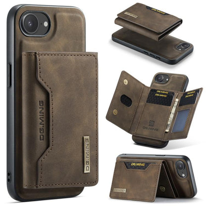 DG.MING M2 Series 3-Fold Card Bag Wallet Leather Phone Case, For iPhone 18 Pro / 17 Pro, For iPhone 18 Pro Max / 17 Pro Max, For iPhone 17e / 16e, For iPhone 17