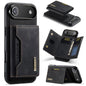 DG.MING M2 Series 3-Fold Card Bag Wallet Leather Phone Case, For iPhone Air, For iPhone 16 Pro Max, For iPhone 16 Pro, For iPhone 16 Plus