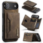 DG.MING M2 Series 3-Fold Card Bag Wallet Leather Phone Case