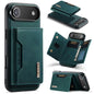 DG.MING M2 Series 3-Fold Card Bag Wallet Leather Phone Case, For iPhone Air, For iPhone 16 Pro Max, For iPhone 16 Pro, For iPhone 16 Plus