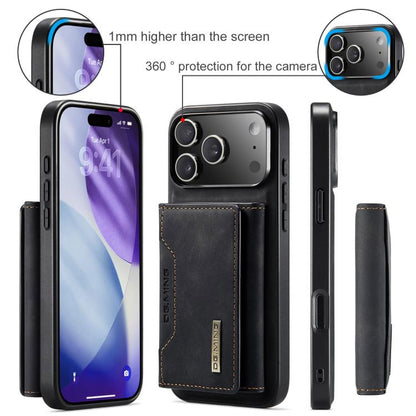 DG.MING M2 Series 3-Fold Card Bag Wallet Leather Phone Case, For iPhone 18 Pro / 17 Pro, For iPhone 18 Pro Max / 17 Pro Max, For iPhone 17e / 16e, For iPhone 17