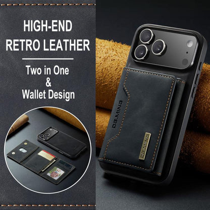 DG.MING M2 Series 3-Fold Card Bag Wallet Leather Phone Case, For iPhone 18 Pro / 17 Pro, For iPhone 18 Pro Max / 17 Pro Max, For iPhone 17e / 16e, For iPhone 17