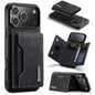 DG.MING M2 Series 3-Fold Card Bag Wallet Leather Phone Case, For iPhone 17e / 16e, For iPhone 17 Pro Max, For iPhone 17 Pro, For iPhone 17