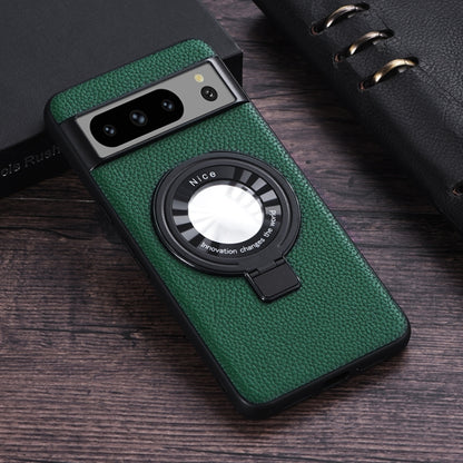 Litchi Texture MagSafe Magnetic Ring Phone Case