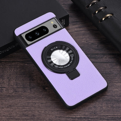 Litchi Texture MagSafe Magnetic Ring Phone Case