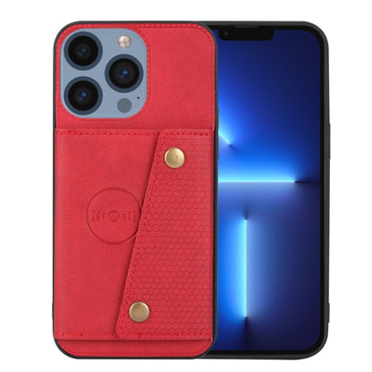 Double Buckle Card Slots PU + TPU Phone Case, For iPhone 15 Pro Max, For iPhone 15 Pro, For iPhone 15 Plus