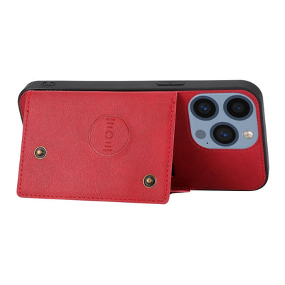 Double Buckle Card Slots PU + TPU Phone Case, For iPhone 15 Pro Max, For iPhone 15 Pro, For iPhone 15 Plus