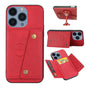 Double Buckle Card Slots PU + TPU Phone Case, For iPhone 17e / 16e, For iPhone 16 Pro Max, For iPhone 16 Pro, For iPhone 16