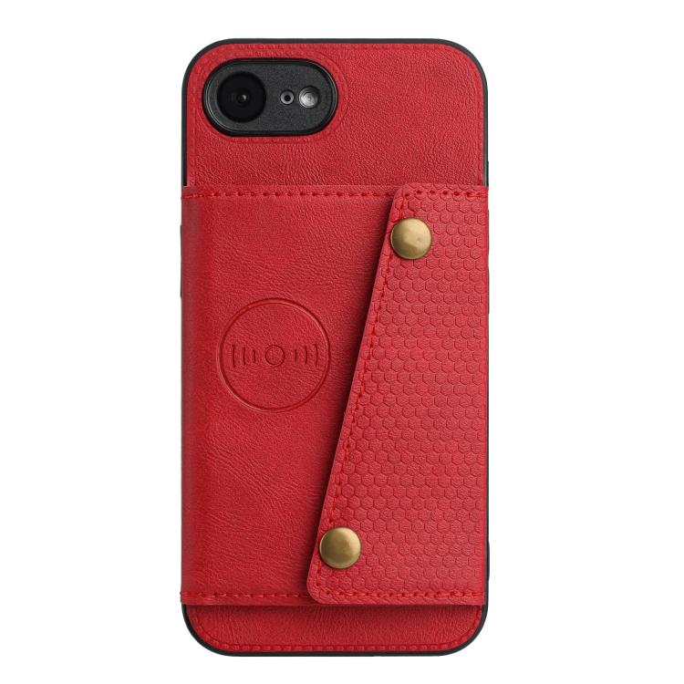 Double Buckle Card Slots PU + TPU Phone Case, For iPhone 17e / 16e, For iPhone 16 Pro Max, For iPhone 16 Pro, For iPhone 16