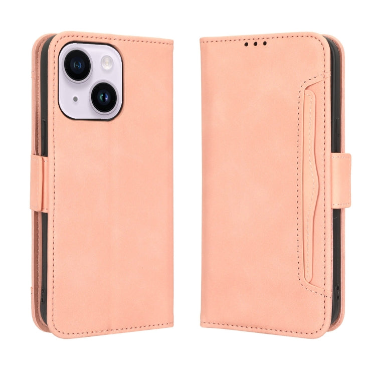Skin Feel Calf Texture Card Slots Leather Phone Case, For iPhone 15