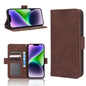 Skin Feel Calf Texture Card Slots Leather Phone Case, For iPhone 15
