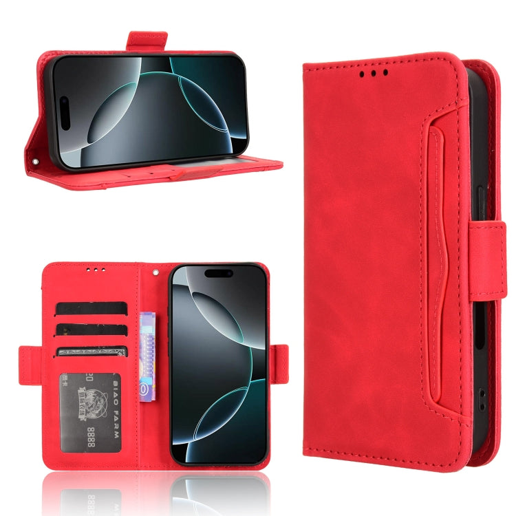 Skin Feel Calf Texture Card Slots Leather Phone Case, For iPhone Air, For iPhone 16 Pro Max, For iPhone 16 Pro, For iPhone 16 Plus