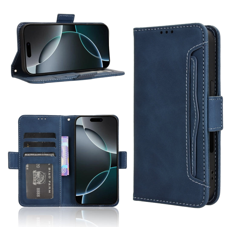Skin Feel Calf Texture Card Slots Leather Phone Case, For iPhone Air, For iPhone 16 Pro Max, For iPhone 16 Pro, For iPhone 16 Plus