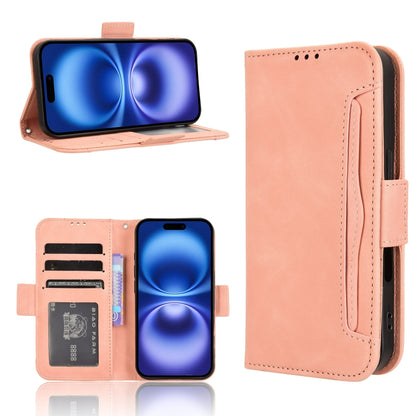 Skin Feel Calf Texture Card Slots Leather Phone Case, For iPhone Air, For iPhone 16 Pro Max, For iPhone 16 Pro, For iPhone 16 Plus