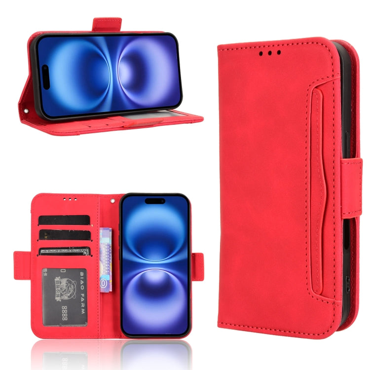Skin Feel Calf Texture Card Slots Leather Phone Case, For iPhone Air, For iPhone 16 Pro Max, For iPhone 16 Pro, For iPhone 16 Plus