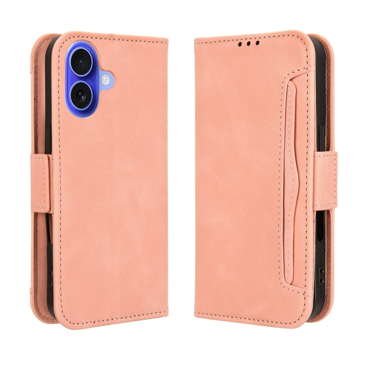 Skin Feel Calf Texture Card Slots Leather Phone Case, For iPhone 16, For iPhone 15 Pro Max, For iPhone 15 Pro, For iPhone 15 Plus
