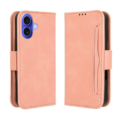 Skin Feel Calf Texture Card Slots Leather Phone Case, For iPhone 16, For iPhone 15 Pro Max, For iPhone 15 Pro, For iPhone 15 Plus